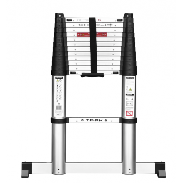 TARK profesionalne teleskopske lestve  YY-NLST380 - 13 stopnic - mehko zapiranje